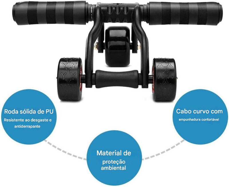Rolo Abdominal Portátil 3\4 Rodas