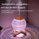 Umidificador & Difusor Cristal Glow™ 2 em 1 com Luz LED