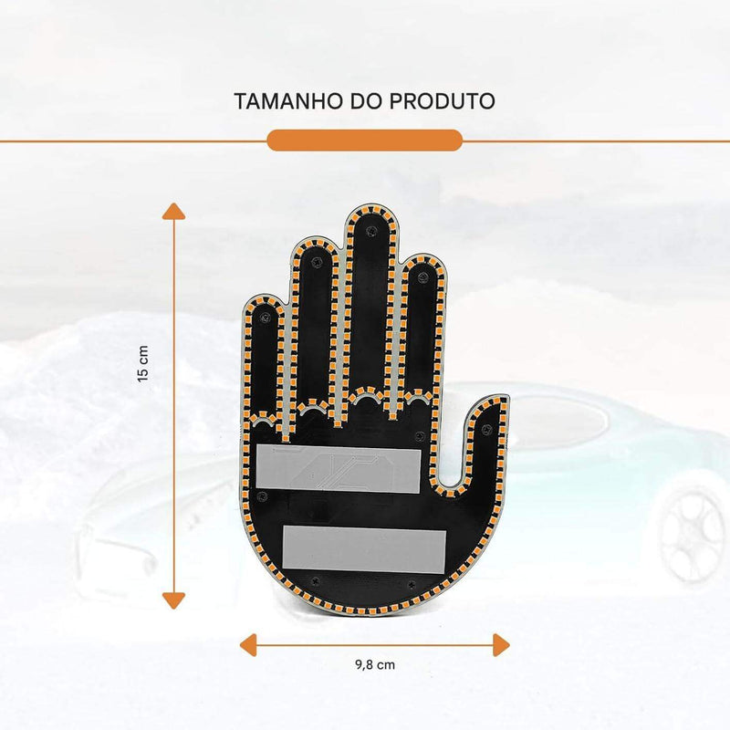 A08 - Luz de Gestos Engraçados para Carro com Controle Remoto