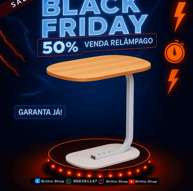 Mesa Lateral C Para Lanches - Brilho Shop