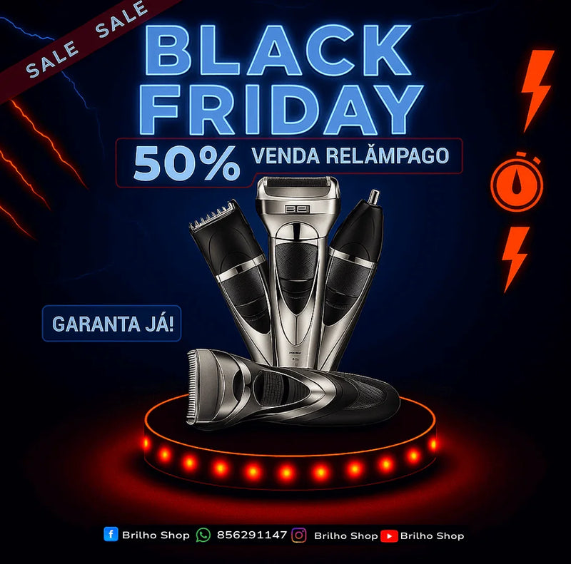 Barbeador Alfa 3 em 1 - Brilho Shop