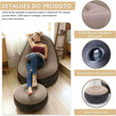 A21 - Poltrona Inflável Portátil em PVC Premium Com Bónus de Uma Bomba Manual - Brilho Shop