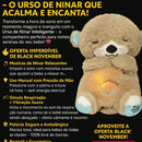 Urso de Ninar Musical com Luz Noturna - Brilho Shop