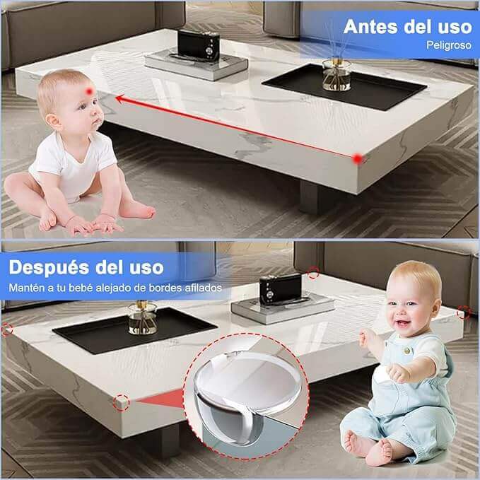 BordaSegura Premium – Protetor Transparente de Silicone para quinas