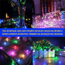 Pisca-pisca Led Solar com 8 Modos de Iluminação - Instalação em 1 minuto - Brilho Shop