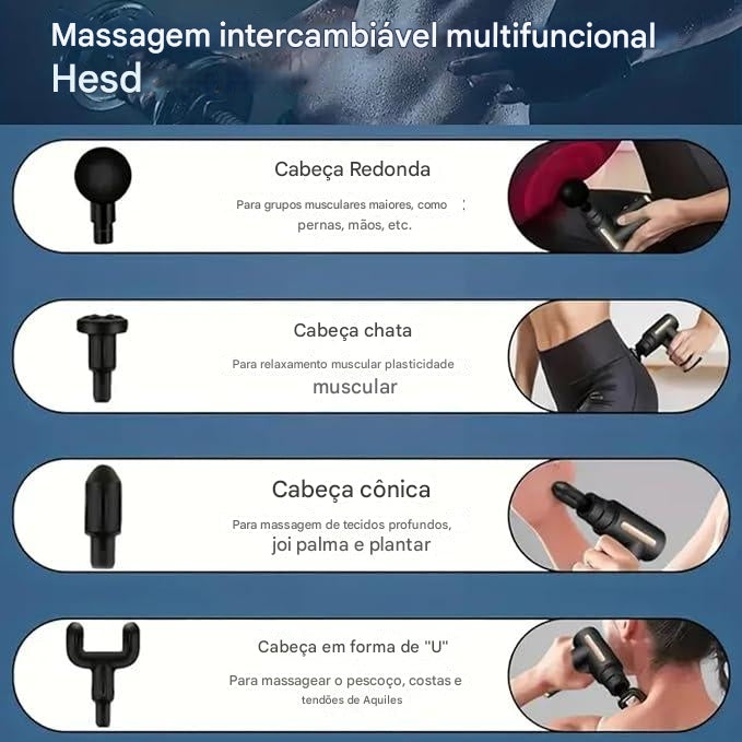 Pistola Eletrica Massageadora