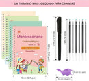 A32 -Caderno Mágico de Caligrafia Infantil Reutilizável – Kit Completo