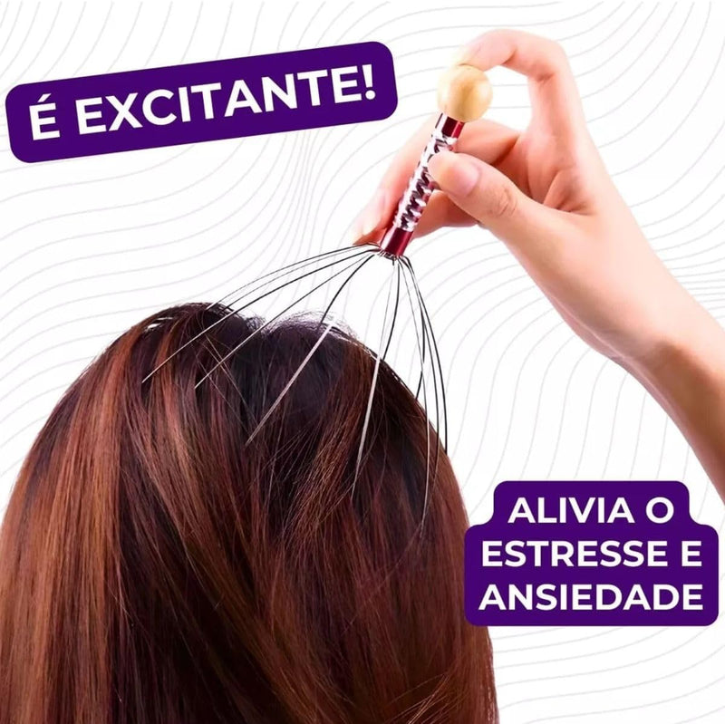 Massageador de Cabeça Antiestresse - PAGUE 1 E LEVE 2