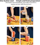 Mini Liquidificador Portátil Recarregável Usb 5v 6 Lâminas