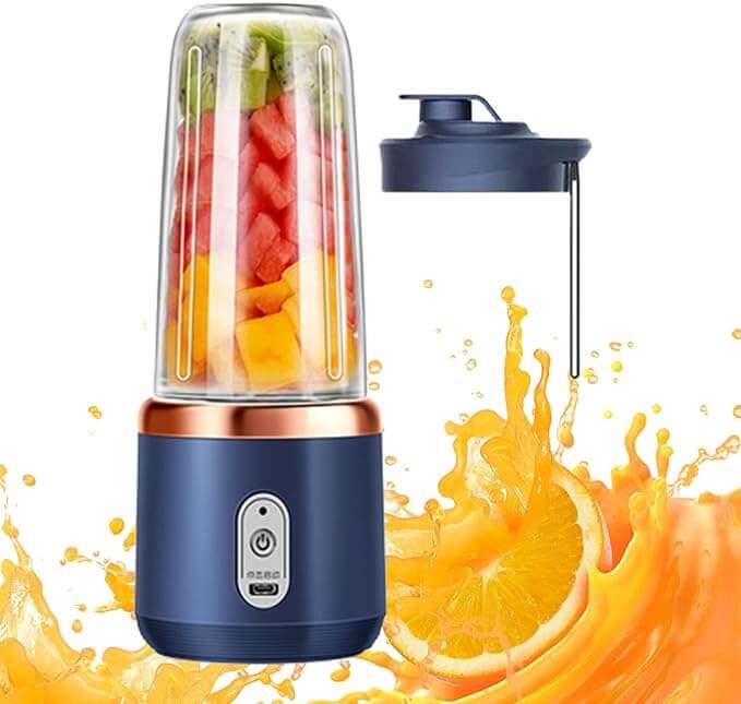 PowerJuice Pro™ – Mini Liquidificador Portátil Recarregável de Alta Velocidade