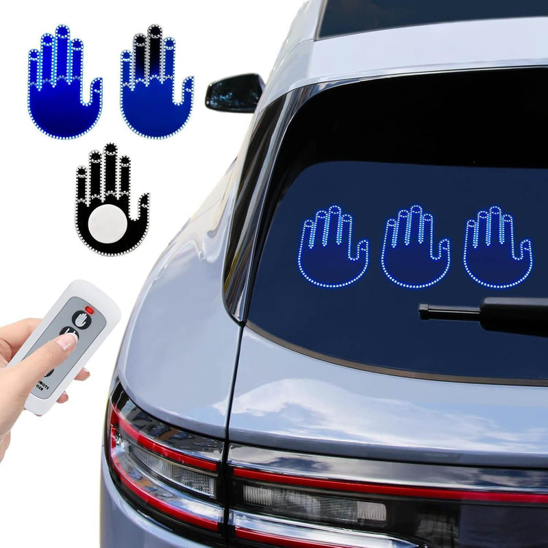 A08 - Luz de Gestos Engraçados para Carro com Controle Remoto