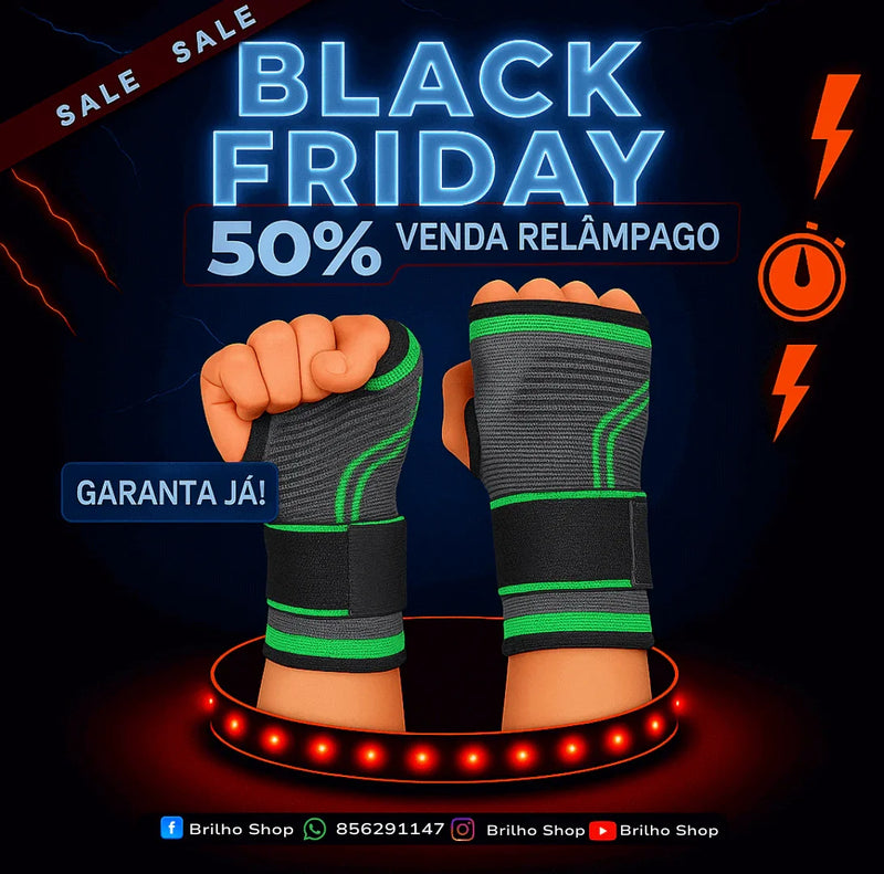 Protetor de Pulso com Compressão - PAGUE 1 E LEVE 2 🔥 - Brilho Shop