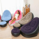 A21 - Poltrona Inflável Portátil em PVC Premium Com Bónus de Uma Bomba Manual - Brilho Shop