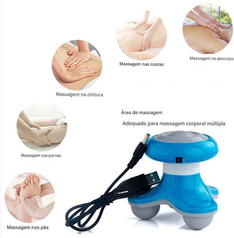Mini Massageador Portátil 3 Pontas