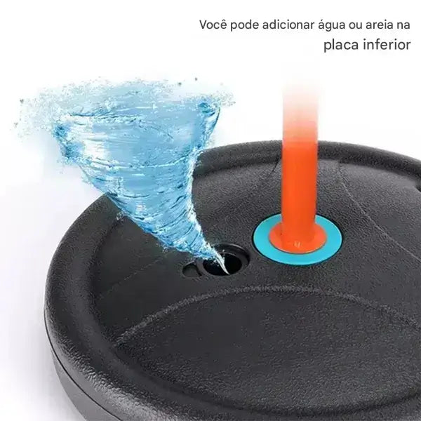 Jogo de Basket Infantil com Aro Ajustável e Bola