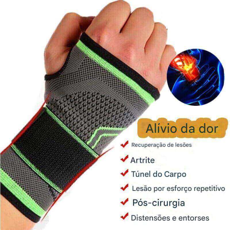 Protetor de Pulso com Compressão - PAGUE 1 E LEVE 2 🔥