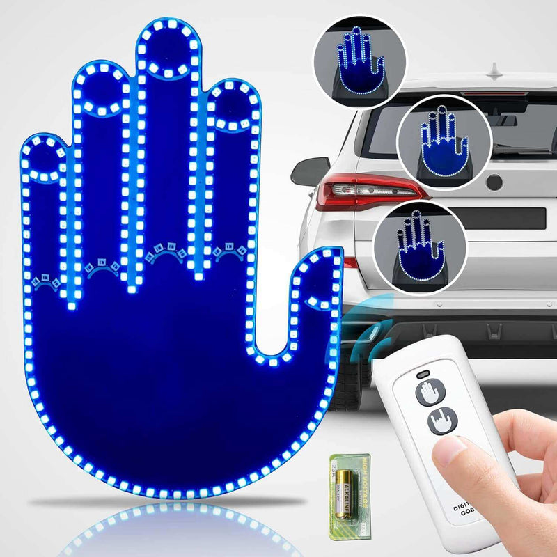 A08 - Luz de Gestos Engraçados para Carro com Controle Remoto