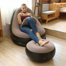 A21 - Poltrona Inflável Portátil em PVC Premium Com Bónus de Uma Bomba Manual - Brilho Shop