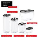 A20 - Potes Herméticos para Armazenamento de Cozinha - Brilho Shop