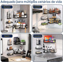 A12 - Suporte Organizador para canto e parede 5pcs Multiuso - Brilho Shop