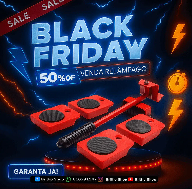 Levantador E Movedor De Móveis Com Facilidade Vermelho - Brilho Shop