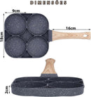 Frigideira com 4 Divisórias Antiaderente - Brilho Shop
