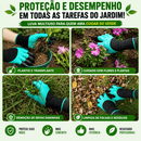 Luvas de Jardinagem com Garras Premium – Paga 1 Par e Leva 2 Pares | Últimas Unidades