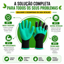 Luvas de Jardinagem com Garras Premium – Paga 1 Par e Leva 2 Pares | Últimas Unidades