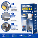 Saboneteira Autoadesiva Giratória Premium – Paga 1 Kit e Leva 2 Kits | Últimas Unidades