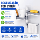 Saboneteira Autoadesiva Giratória Premium – Paga 1 Kit e Leva 2 Kits | Últimas Unidades