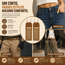 Cinto Elástico Sem Fivela – 1 Par | Conforto e Ajuste Rápido