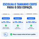 Varão Extensor Ajustável Sem Furos Multiuso Para Cortina de Banheiro Box Guarda-Roupa