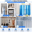 Varão Extensor Ajustável Sem Furos Multiuso Para Cortina de Banheiro Box Guarda-Roupa