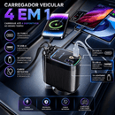 Starlight Charge Pro™ – Carregador Automotivo Premium 4 em 1 com Luz Estelar 120W