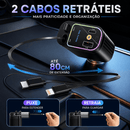 Starlight Charge Pro™ – Carregador Automotivo Premium 4 em 1 com Luz Estelar 120W