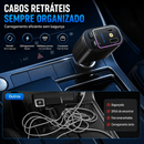 Starlight Charge Pro™ – Carregador Automotivo Premium 4 em 1 com Luz Estelar 120W