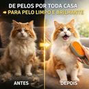 A16 -Escova a Vapor 3 em 1 para Pets – Limpa, Desembaraça e Massageia