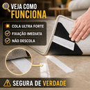 A11 -Kit 12 Fixadores Antiderrapantes Ultra Forte – Tapete 100% Fixo e Seguro