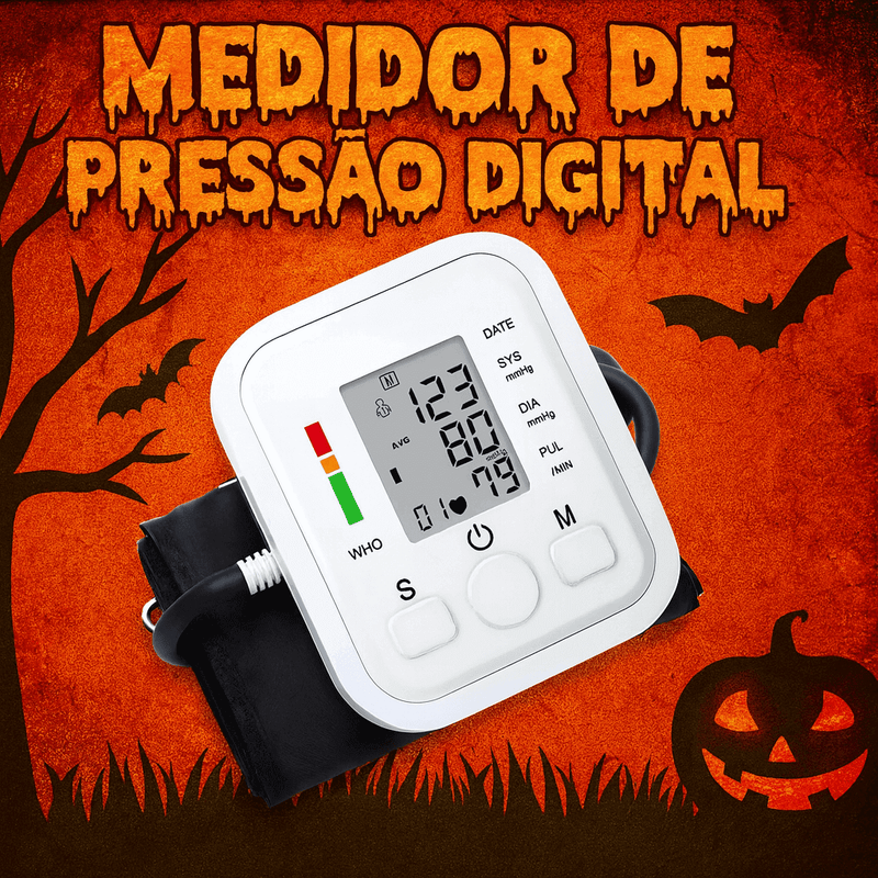 Medidor de Pressão Arterial Digital Automático de Braço