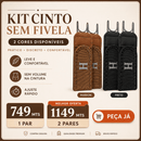 Cinto Elástico Sem Fivela – 1 Par | Conforto e Ajuste Rápido