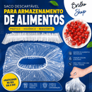 Sacos elásticos para armazenamento de alimentos 100 unidades