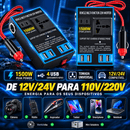 PowerDrive 1500W™ – Inversor Veicular 12V/24V para 220V