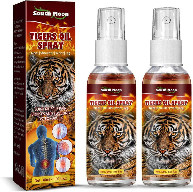 Tiger Oil Spray  – Alívio Rápido de Dores Musculares e Articulares - Brilho Shop 