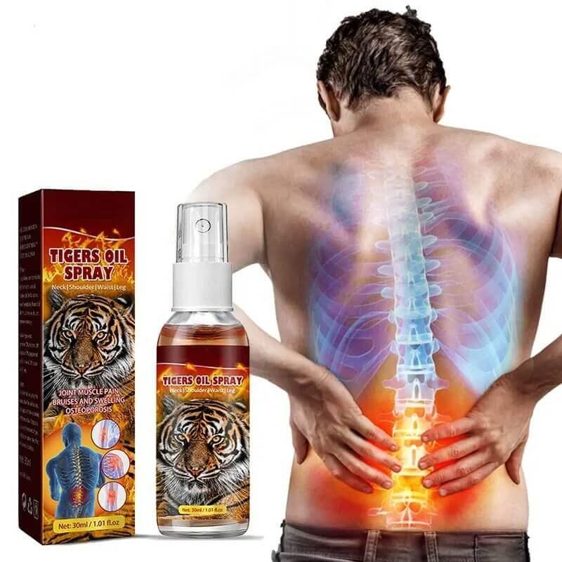 Tiger Oil Spray  – Alívio Rápido de Dores Musculares e Articulares - Brilho Shop 