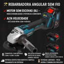 Rebarbadora Angular Sem Fio - Brilho Shop