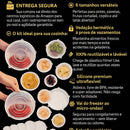 Tampas de Silicone Ajustáveis - Brilho Shop