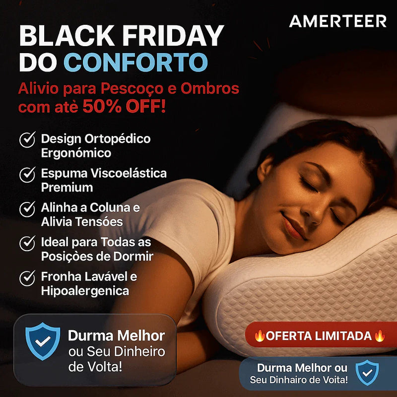 A04 - Travesseiro BioErgo – Alinhamento Saudável & Sono Profundo - Brilho Shop