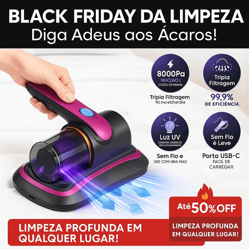 AcaroFreeXploud® – Removedor de Ácaro e Aspirador Sem Fio - Brilho Shop