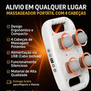 Massageador com 4 Cabeças Turbo Relax - Ultimas Unidades - Brilho Shop