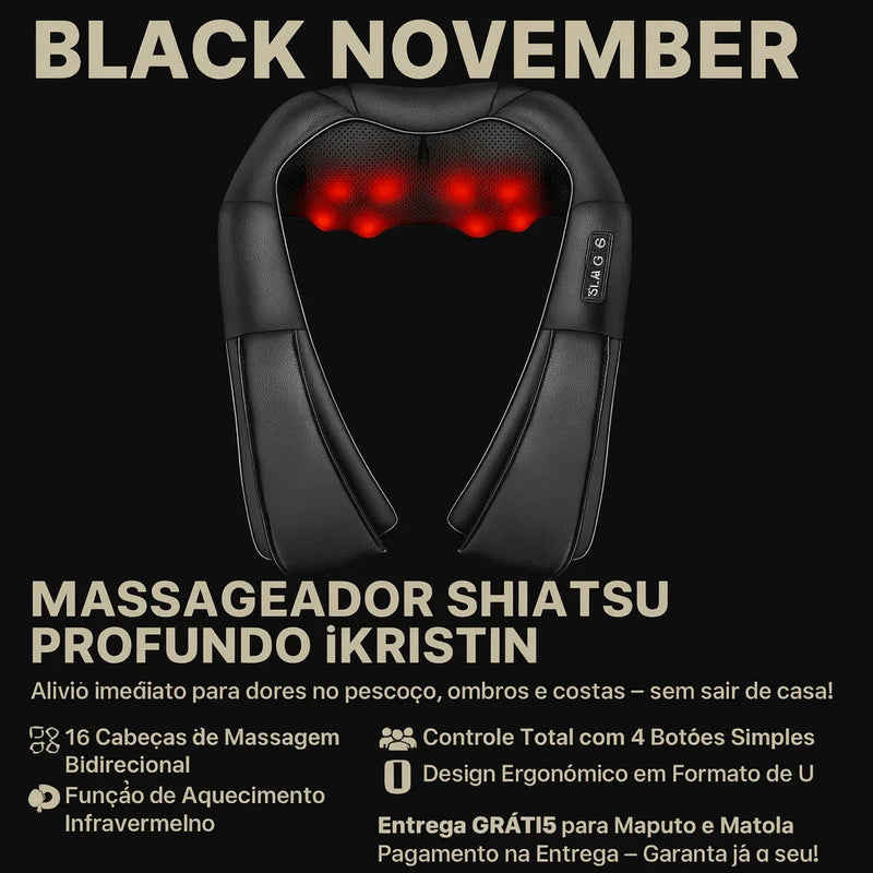 Massageador com Aquecimento Infravermelho - Brilho Shop